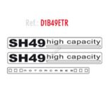 SHAD SH49 "SHAD" STICKERS