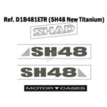 SHAD DARK GREY SH48 "SHAD" STICKERS