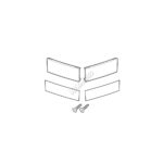 SHAD SET REFLECTOR WHITE R/L SH23