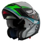 MT ZAŠTITNA KACIGA FU401SV ATOM SV ADVENTURE A6 GLOSS FLUOR GREEN