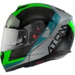 MT ZAŠTITNA KACIGA FU401SV ATOM SV ADVENTURE A6 GLOSS FLUOR GREEN - Slika 2