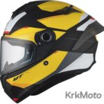 MT ZAŠTITNA KACIGA TARGO S KAY B3 GRAPHIC ŽUTA MATT - Slika 2